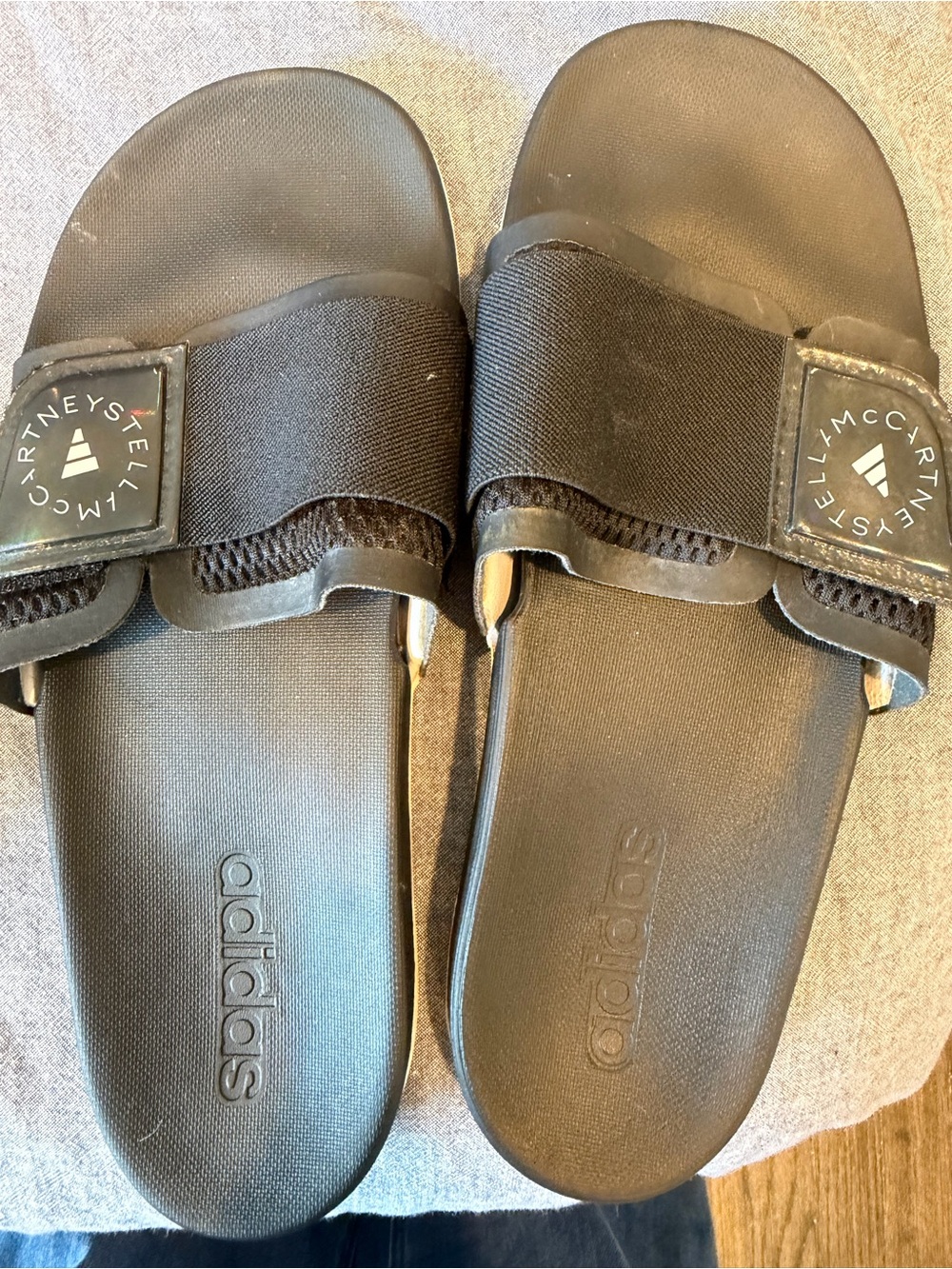 Adidas by Stella McCartney Black Slide Sandals